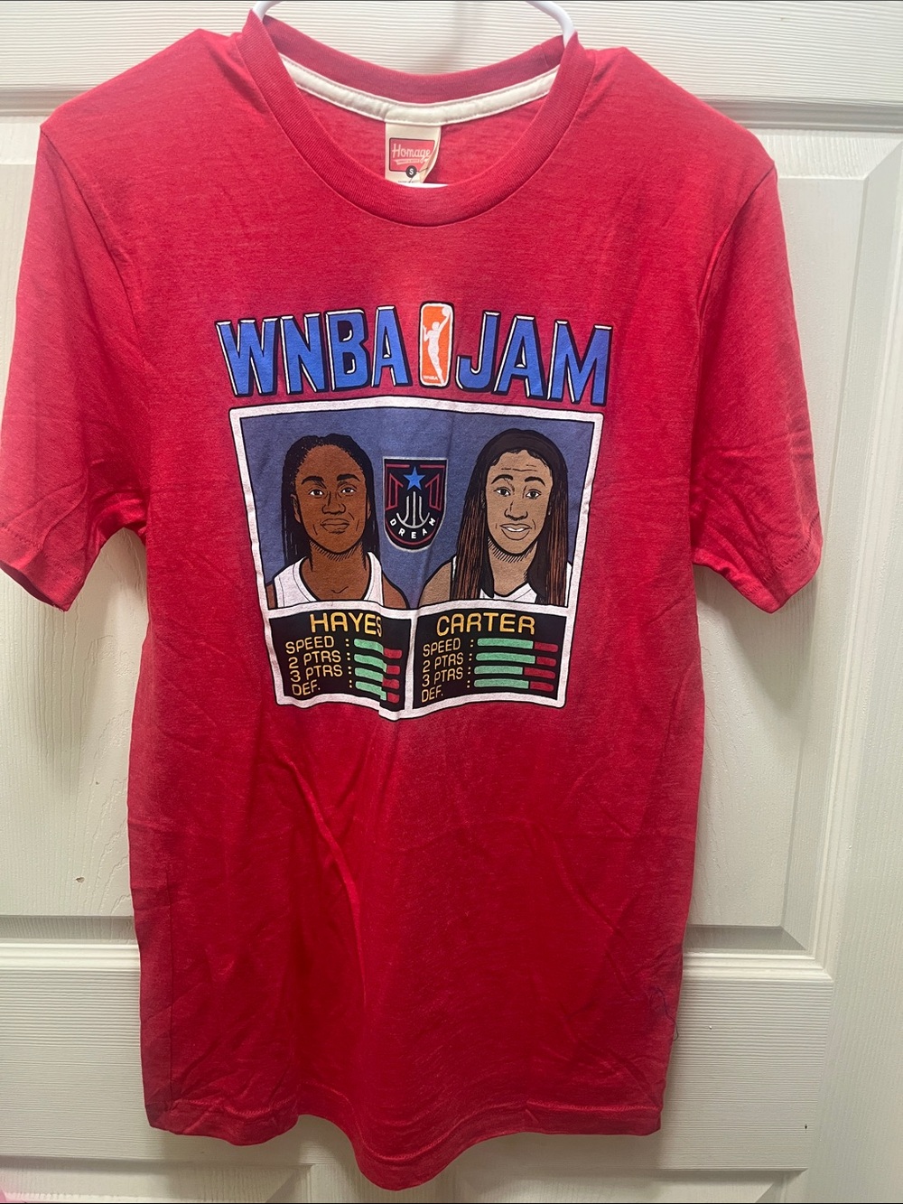 HOMAGE WNBA Men's Red Short Sleeve Tee S